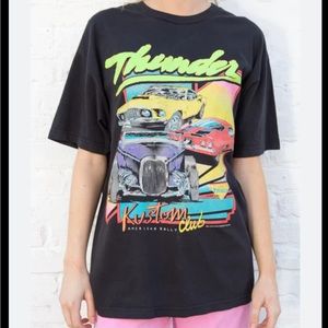 Brandy Melville Graphic Thunder Oversized Tee